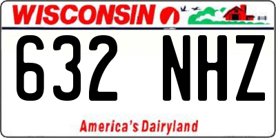 WI license plate 632NHZ