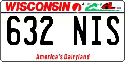 WI license plate 632NIS