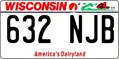 WI license plate 632NJB