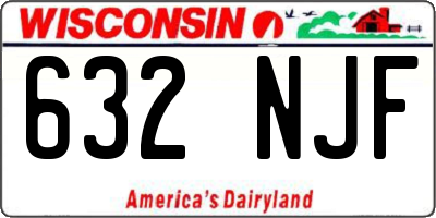 WI license plate 632NJF