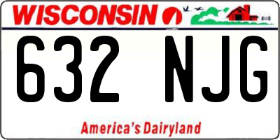 WI license plate 632NJG