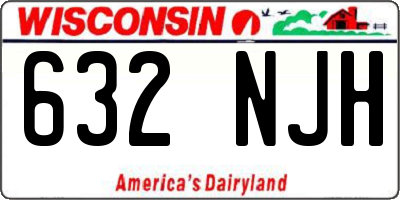 WI license plate 632NJH