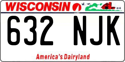 WI license plate 632NJK