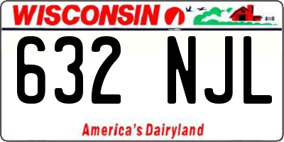 WI license plate 632NJL