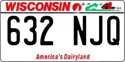 WI license plate 632NJQ