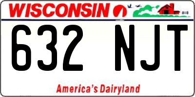 WI license plate 632NJT