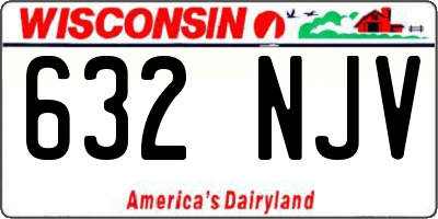 WI license plate 632NJV