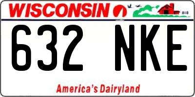 WI license plate 632NKE