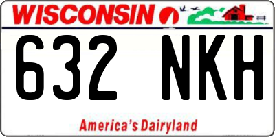 WI license plate 632NKH