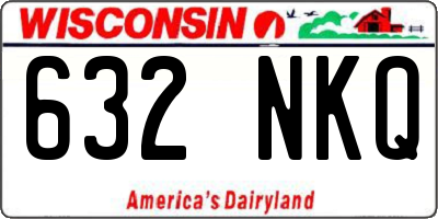 WI license plate 632NKQ