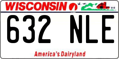 WI license plate 632NLE