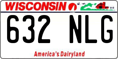 WI license plate 632NLG
