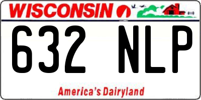 WI license plate 632NLP