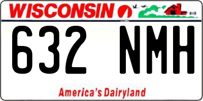 WI license plate 632NMH