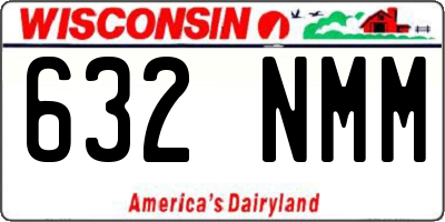 WI license plate 632NMM