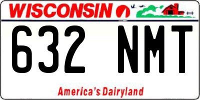 WI license plate 632NMT