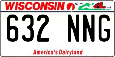 WI license plate 632NNG