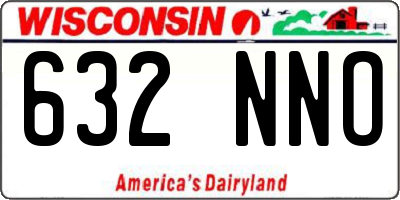 WI license plate 632NNO