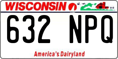 WI license plate 632NPQ