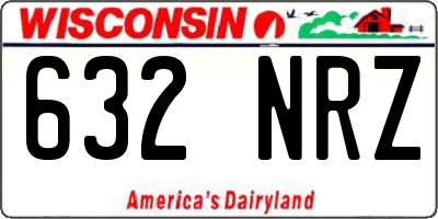 WI license plate 632NRZ