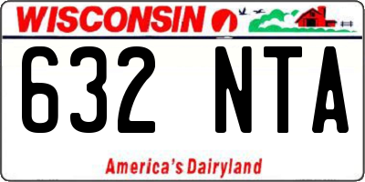 WI license plate 632NTA