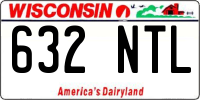 WI license plate 632NTL