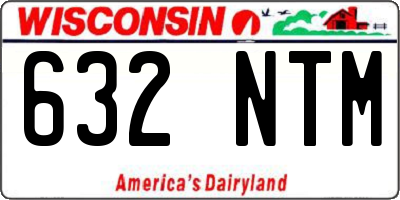 WI license plate 632NTM