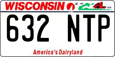 WI license plate 632NTP