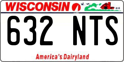WI license plate 632NTS