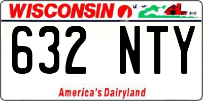 WI license plate 632NTY