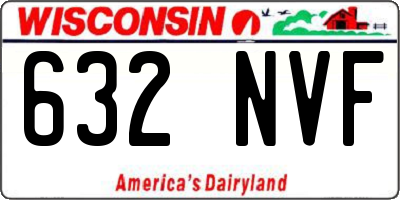 WI license plate 632NVF