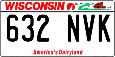 WI license plate 632NVK