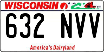 WI license plate 632NVV