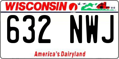 WI license plate 632NWJ