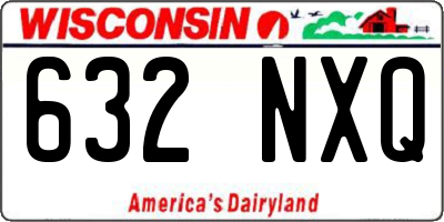 WI license plate 632NXQ