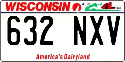 WI license plate 632NXV