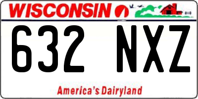 WI license plate 632NXZ