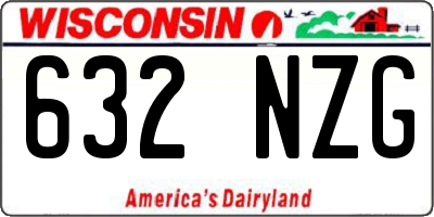 WI license plate 632NZG