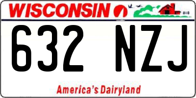 WI license plate 632NZJ