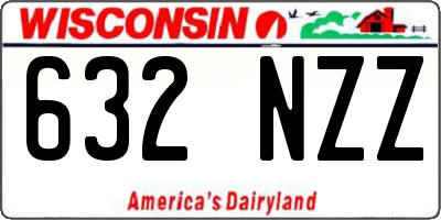 WI license plate 632NZZ