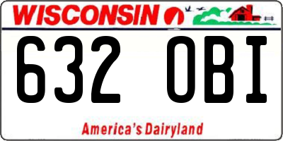 WI license plate 632OBI