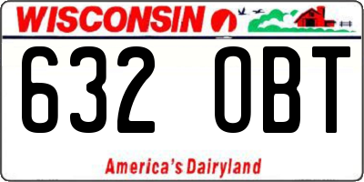 WI license plate 632OBT