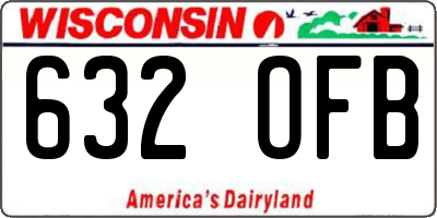 WI license plate 632OFB
