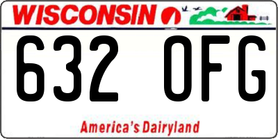 WI license plate 632OFG