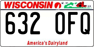 WI license plate 632OFQ