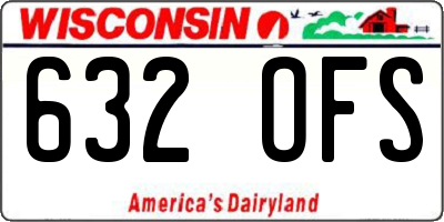 WI license plate 632OFS