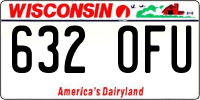 WI license plate 632OFU