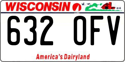 WI license plate 632OFV