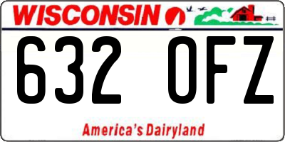WI license plate 632OFZ