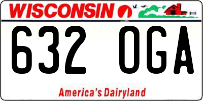 WI license plate 632OGA